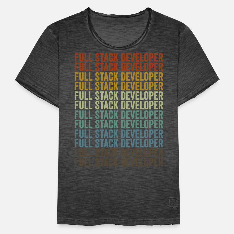 Programmeur de codage développeur Full Stack Full St T-shirt vintage Homme
