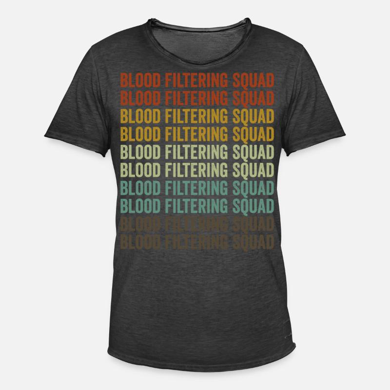 Blutfiltrationstrupp Dialyse-Techniker - Männer Vintage T-Shirt - Vintage Schwarz