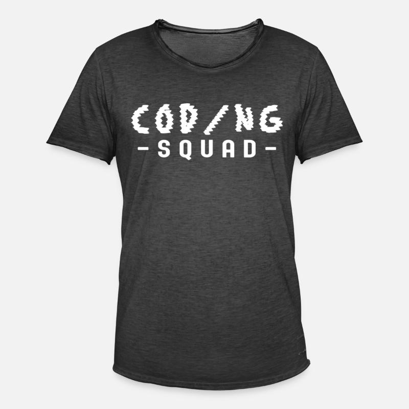 Codeur d’équipe Programmeur Programmeur - T-shirt vintage Homme - noir vintage