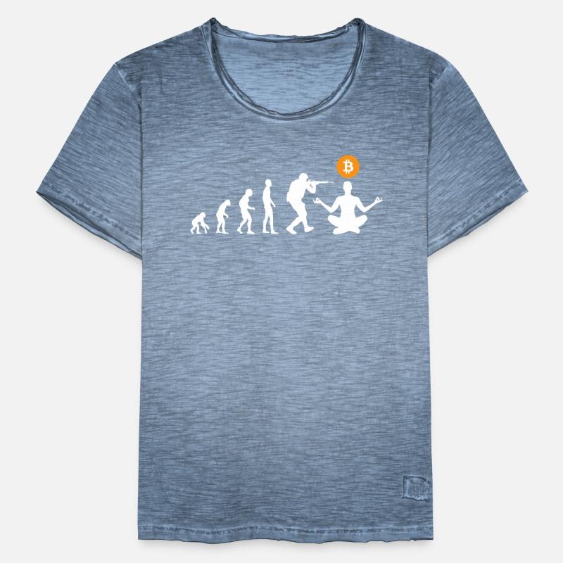 Évolution du bitcoin T-shirt vintage Homme