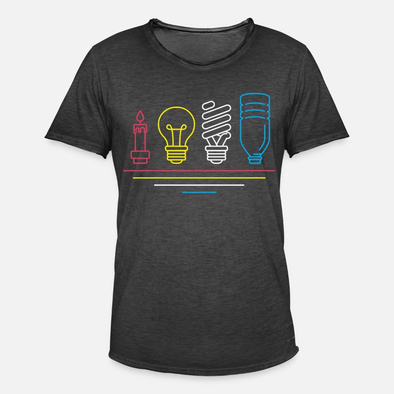 Technik Elektriker - Männer Vintage T-Shirt - Vintage Schwarz