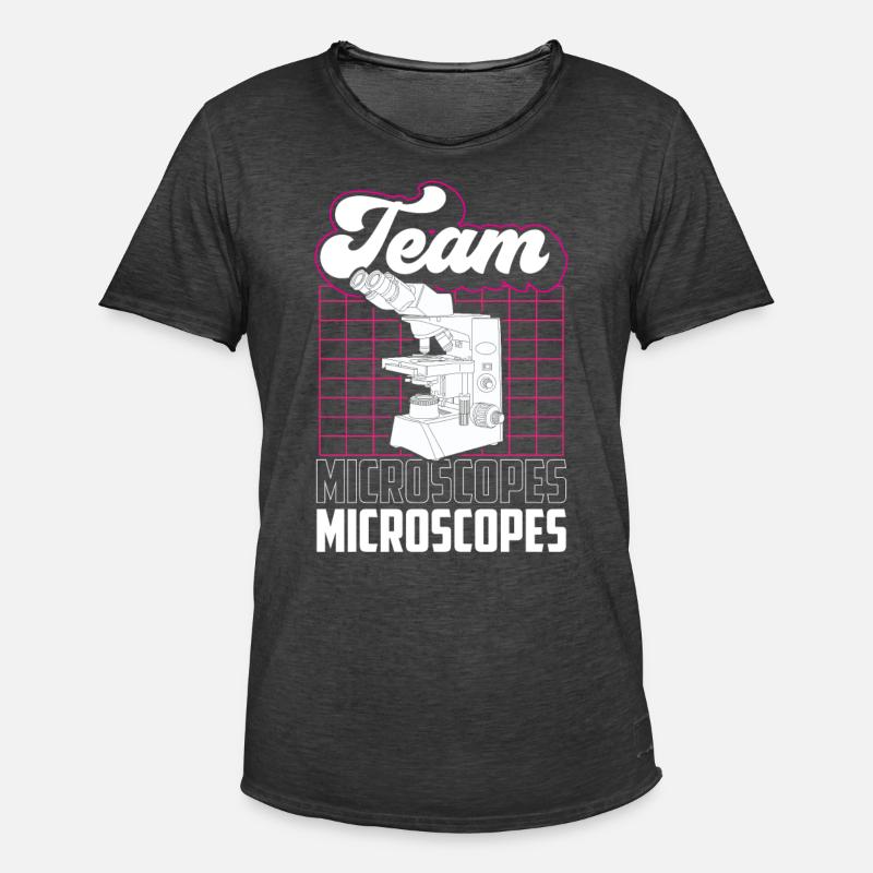 Équipe Microscopes Microscope Dictons Microscopes - T-shirt vintage Homme - noir vintage