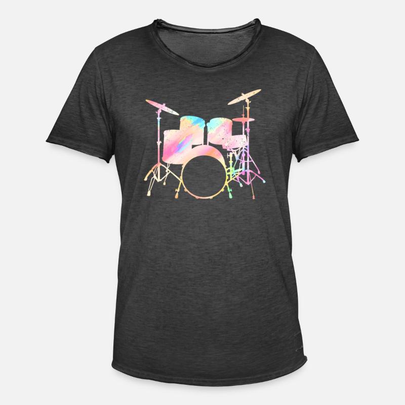 Drummers Drummers Drummers Drummers - Men's Vintage T-Shirt - washed black