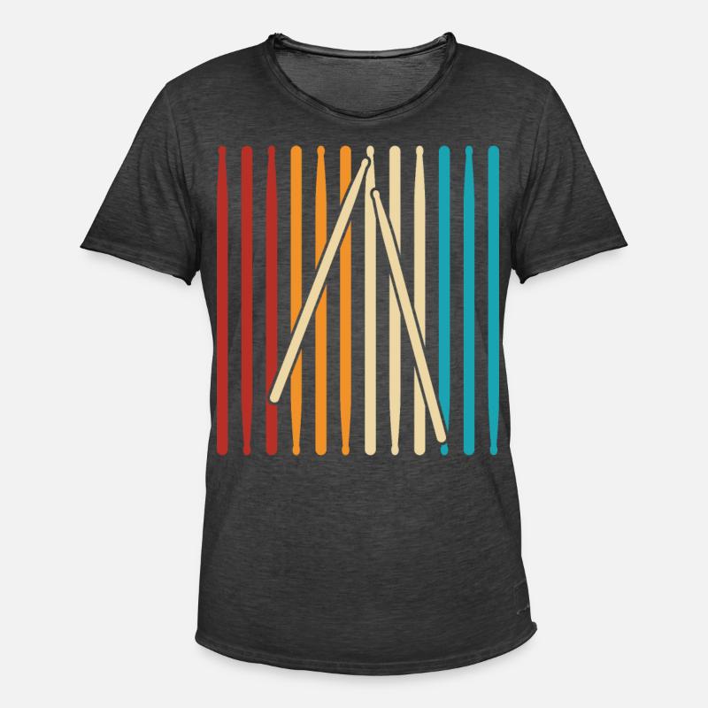 Drummers Drummers Drummers Drummers - Men's Vintage T-Shirt - washed black