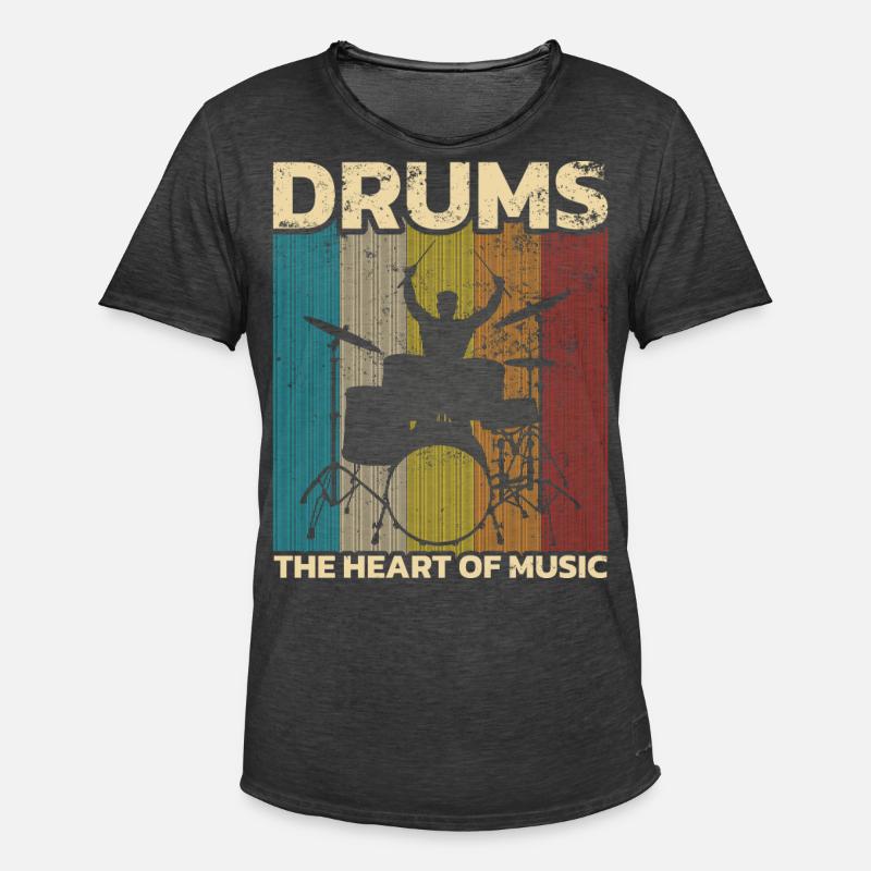 Drummers Drummers Drummers Drummers - Men's Vintage T-Shirt - washed black