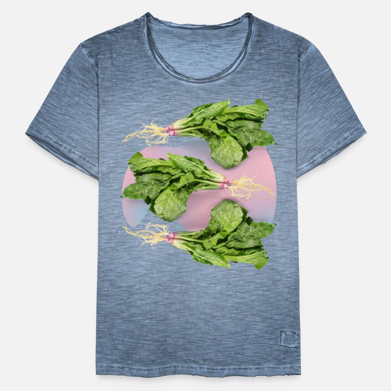 Spinach, fresh spinach spinach leaf spinach Men's Vintage T-Shirt