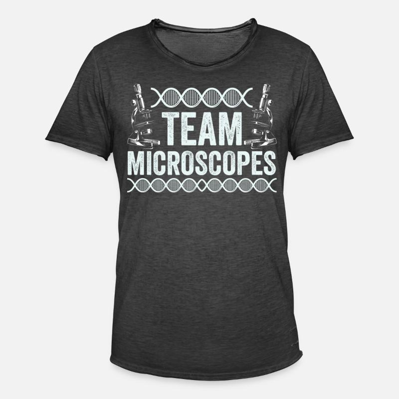 Équipe Microscopes Microscopes Dictons Microscope - T-shirt vintage Homme - noir vintage
