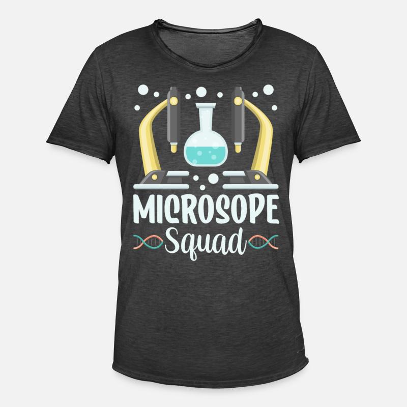 Microscope Team Dictons Microscopes Microscopes - T-shirt vintage Homme - noir vintage