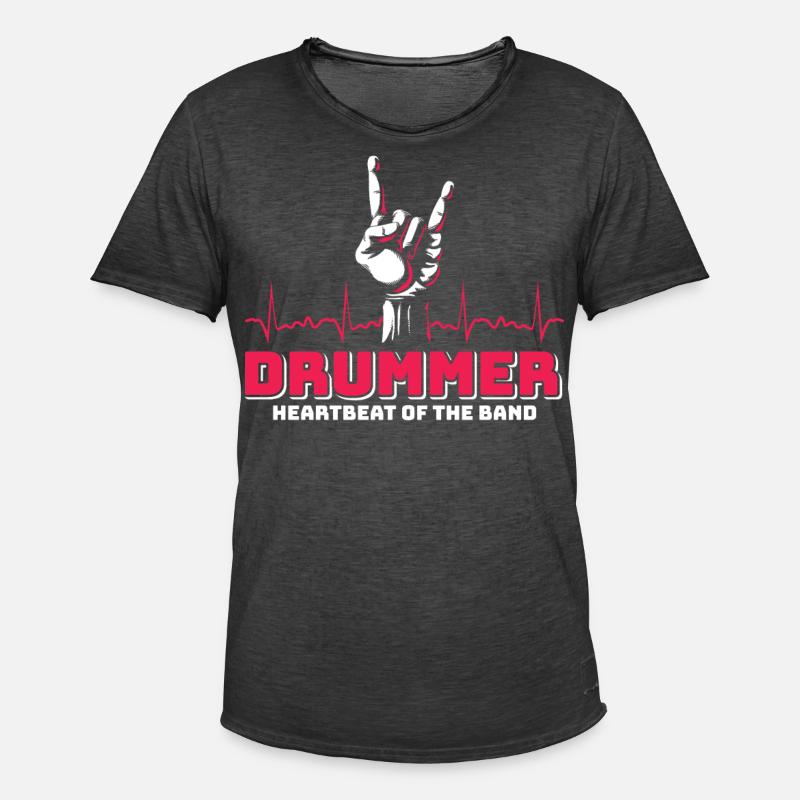 Drummers Drummers Drummers Drummers - Men's Vintage T-Shirt - washed black