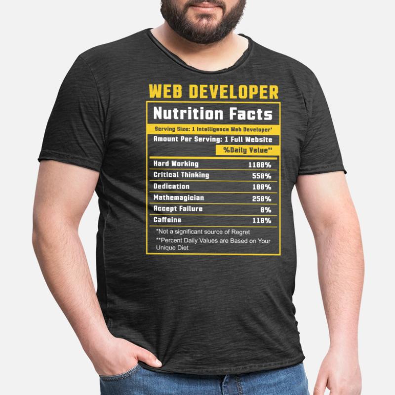 Web Developer Website Development IT Programmer Men's Vintage T-Shirt