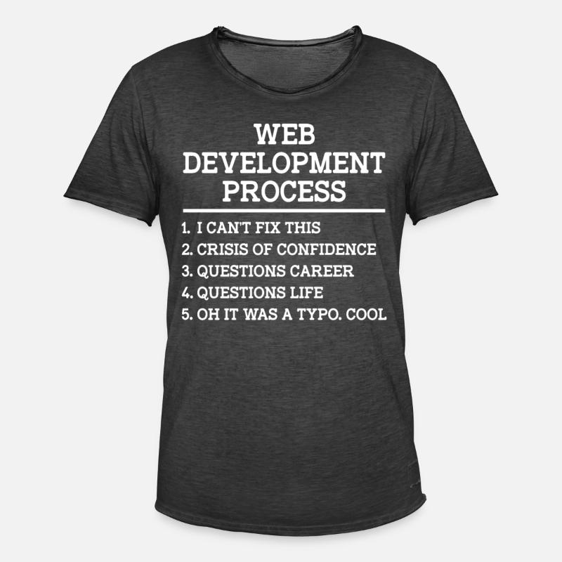 Webentwickler Website-entwicklung It-programmierer - Männer Vintage T-Shirt - Vintage Schwarz