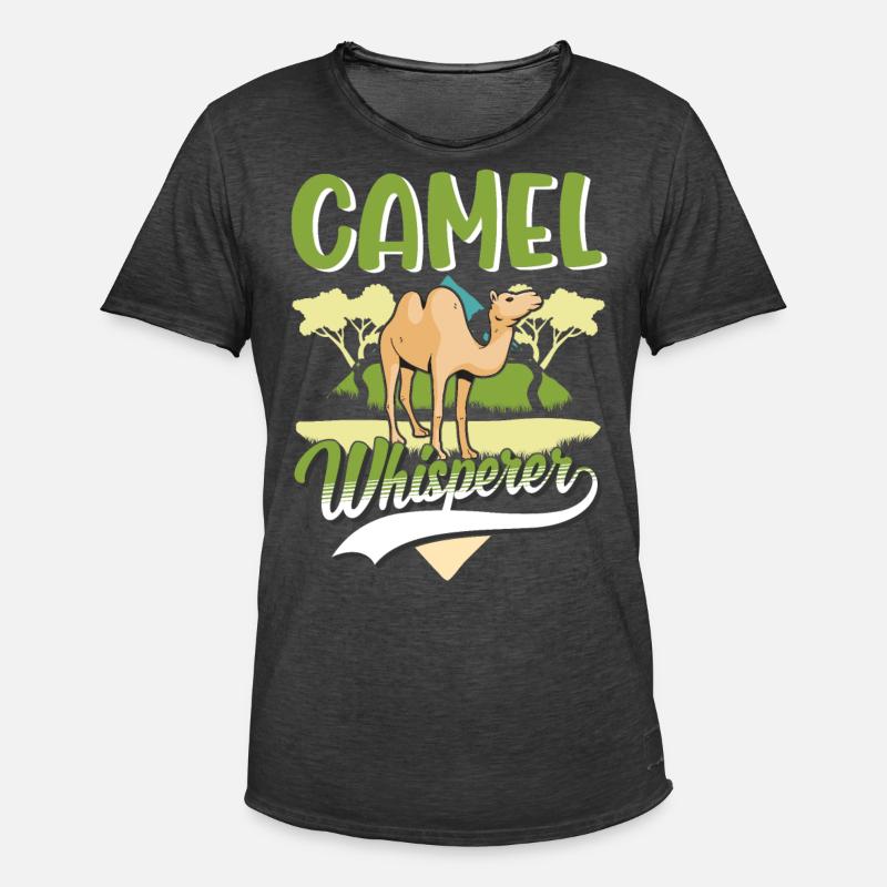 Kamelflüsterer Kamel Flüsterer Großkamel - Männer Vintage T-Shirt - Vintage Schwarz