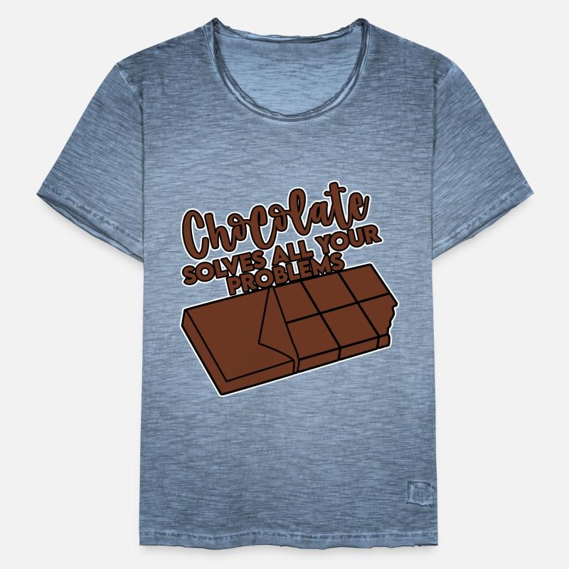 Chocolate Solves All Your Problems 4 Men's Vintage T-Shirt