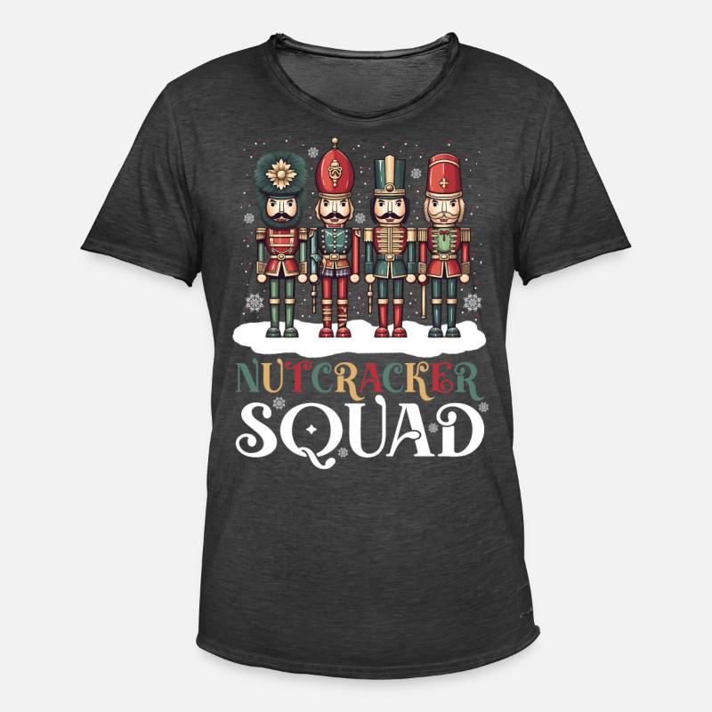 Nutcracker Squad - Männer Vintage T-Shirt - Vintage Schwarz