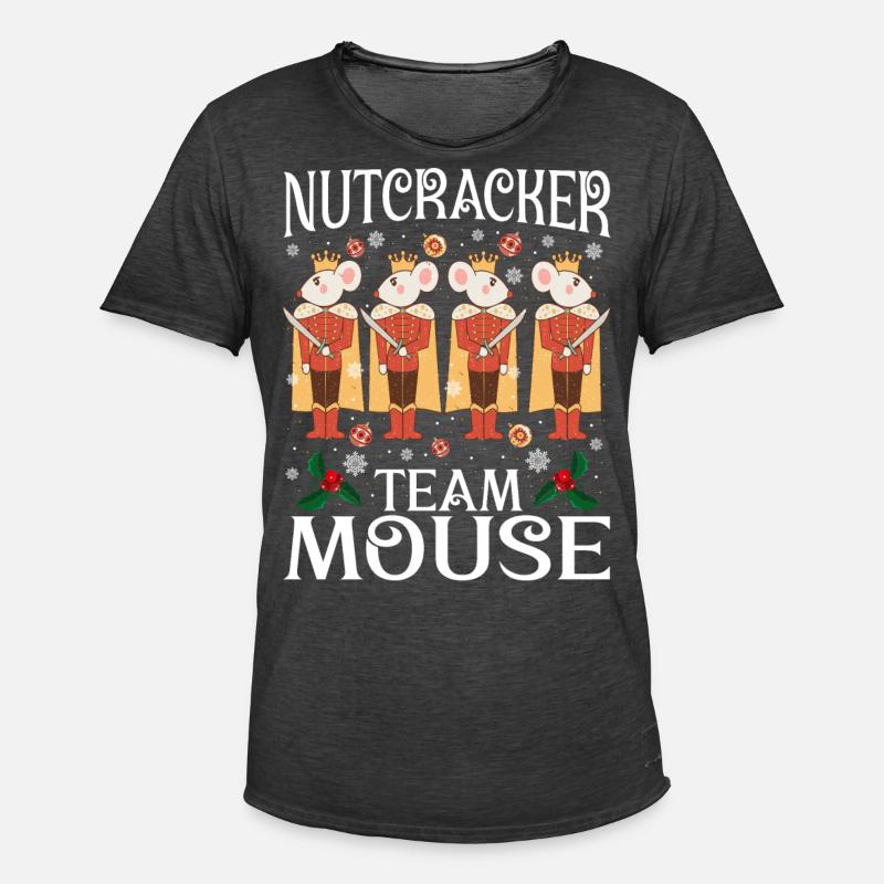 Nutcracker Team Mouse - Männer Vintage T-Shirt - Vintage Schwarz
