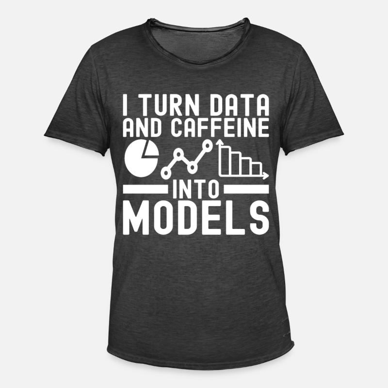 Data Science Datenanalyst - Männer Vintage T-Shirt - Vintage Schwarz