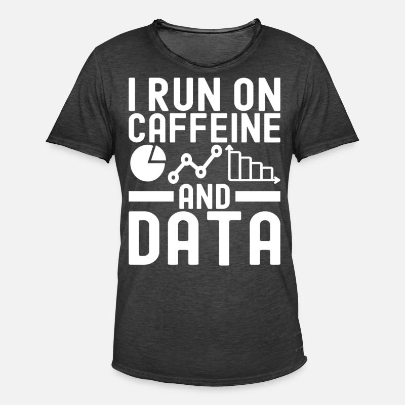 Data Science Data Analyst - Men's Vintage T-Shirt - washed black