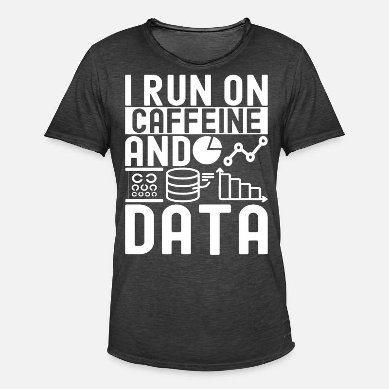 Data Science Data Analyst - Men's Vintage T-Shirt - washed black