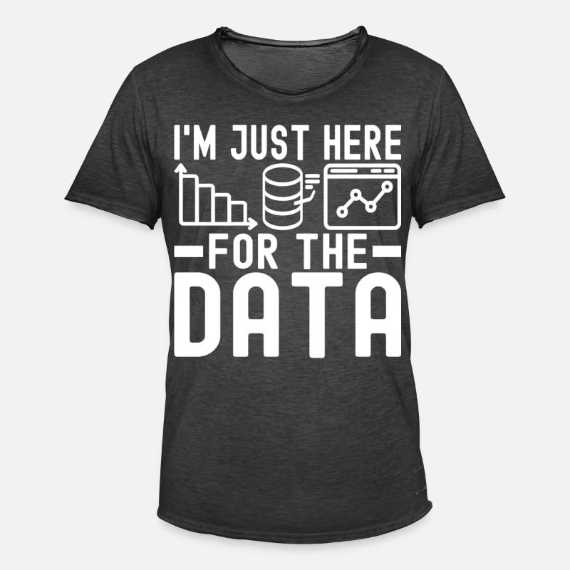 Data Science Data Analyst - Men's Vintage T-Shirt - washed black