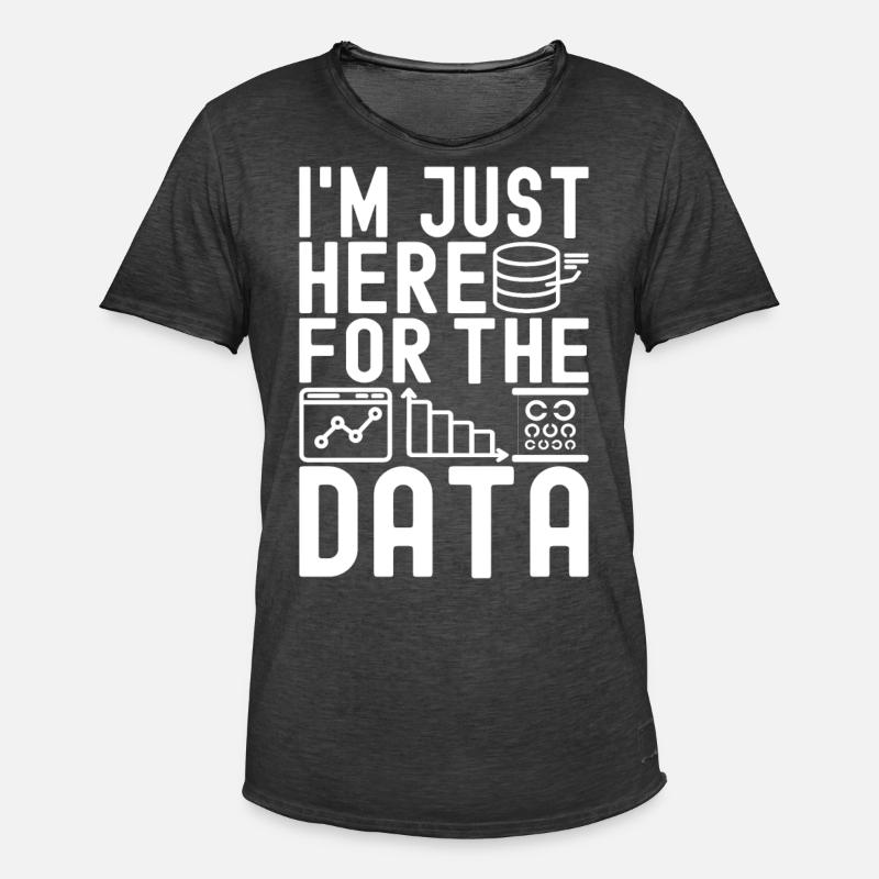 Data Science Data Analyst - Men's Vintage T-Shirt - washed black