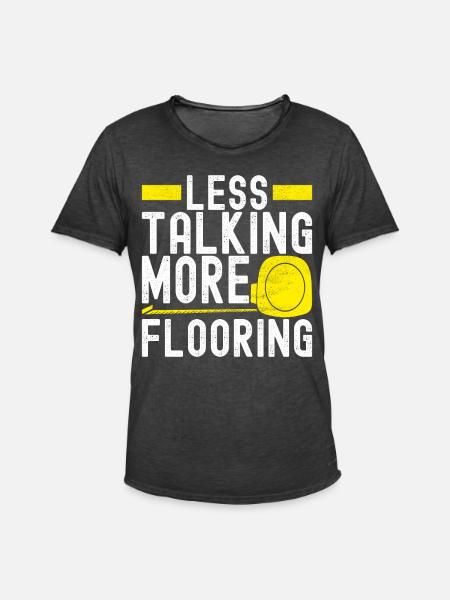 Tiler Floor Layer - Men's Vintage T-Shirt - washed black