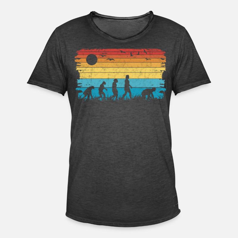 Pflasterer Evolution Steinsetzer Pflastersetzer - Männer Vintage T-Shirt - Vintage Schwarz