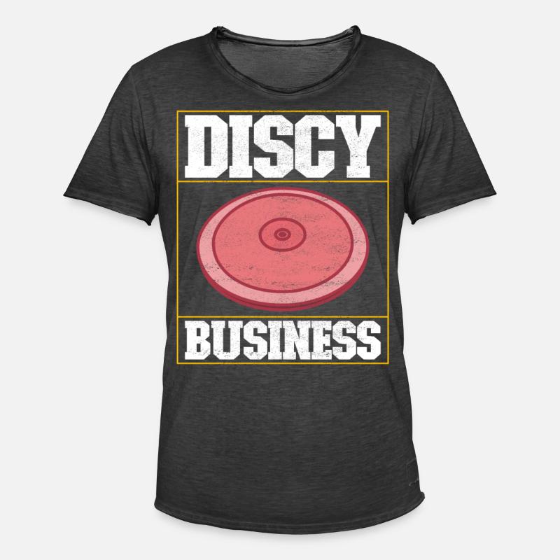 Diskuswerfer Diskuswurf - Männer Vintage T-Shirt - Vintage Schwarz