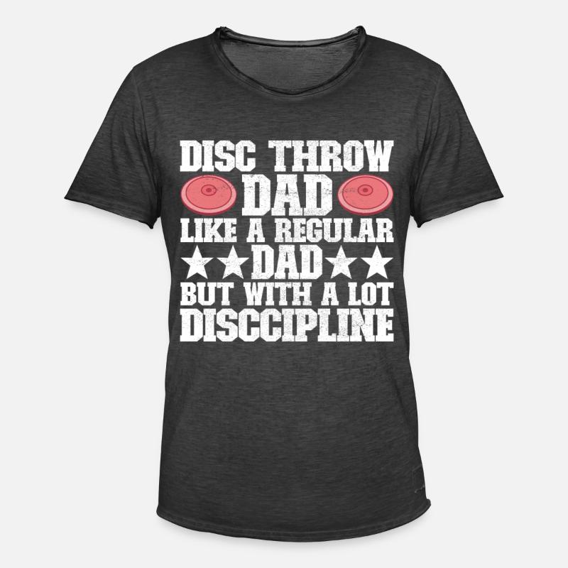 Diskuswerfer Diskuswurf - Männer Vintage T-Shirt - Vintage Schwarz