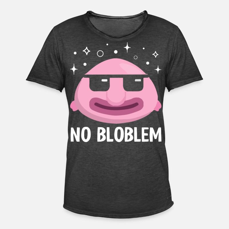 Funny Blobfish Sea Creature - Men's Vintage T-Shirt - washed black