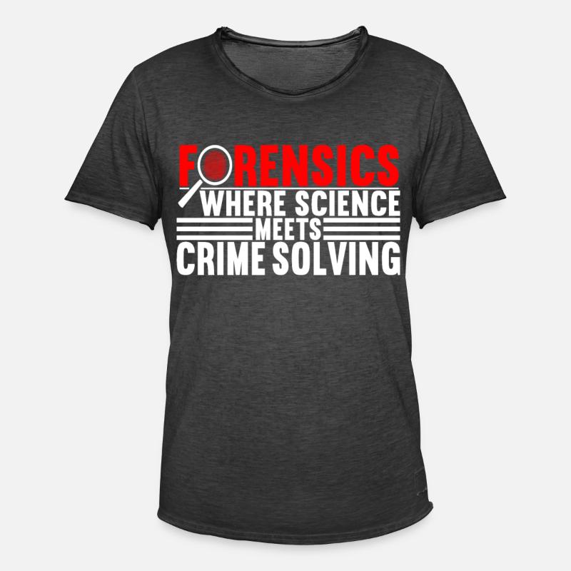 Forensics Forensic Scientist - Men's Vintage T-Shirt - washed black