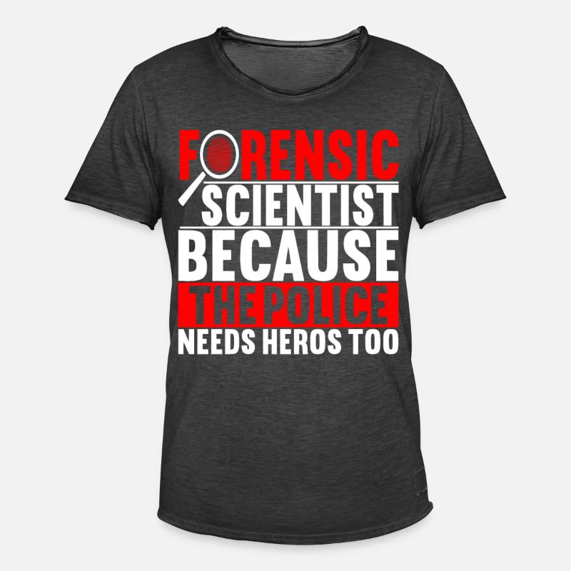 Forensics Forensic Scientist - Men's Vintage T-Shirt - washed black