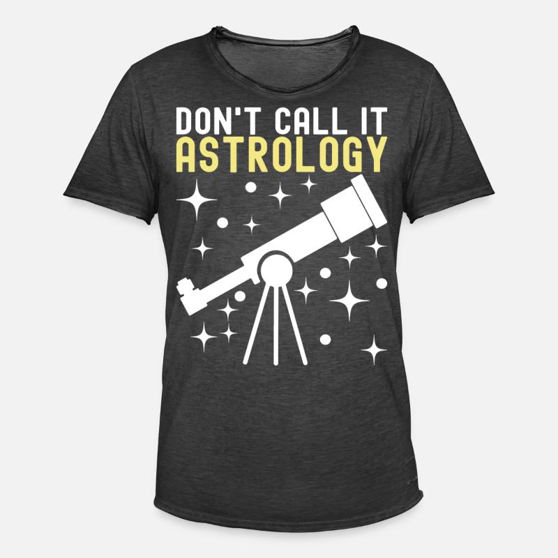 Atronome Astronomie - Männer Vintage T-Shirt - Vintage Schwarz