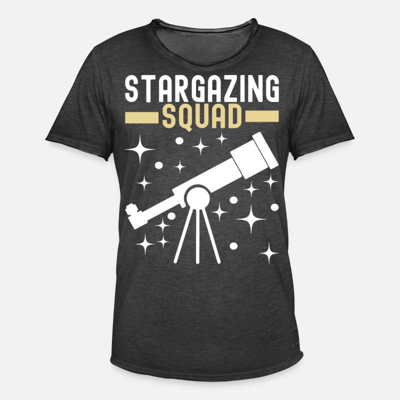 Atronome Astronomie - Männer Vintage T-Shirt - Vintage Schwarz