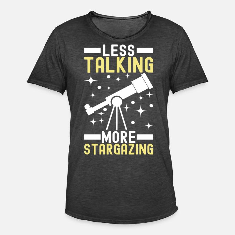 Atronome Astronomie - Männer Vintage T-Shirt - Vintage Schwarz