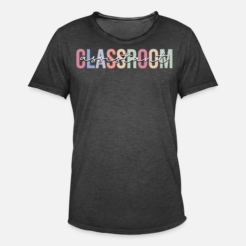 Klassenzimmerassistent Lehrerassistent Schule - Männer Vintage T-Shirt - Vintage Schwarz