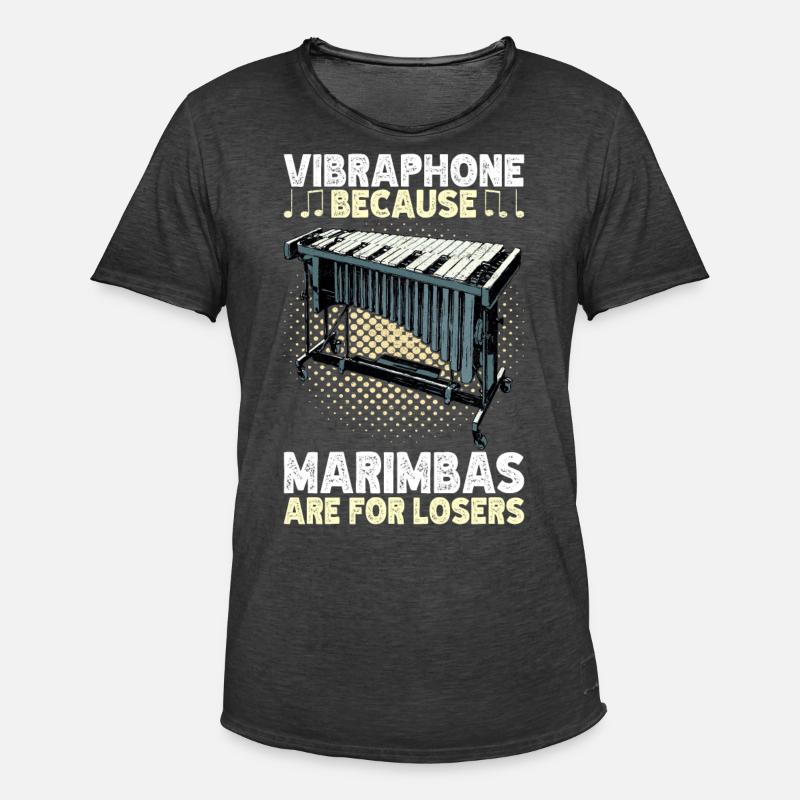 Vibraphon Vibraphonist - Männer Vintage T-Shirt - Vintage Schwarz