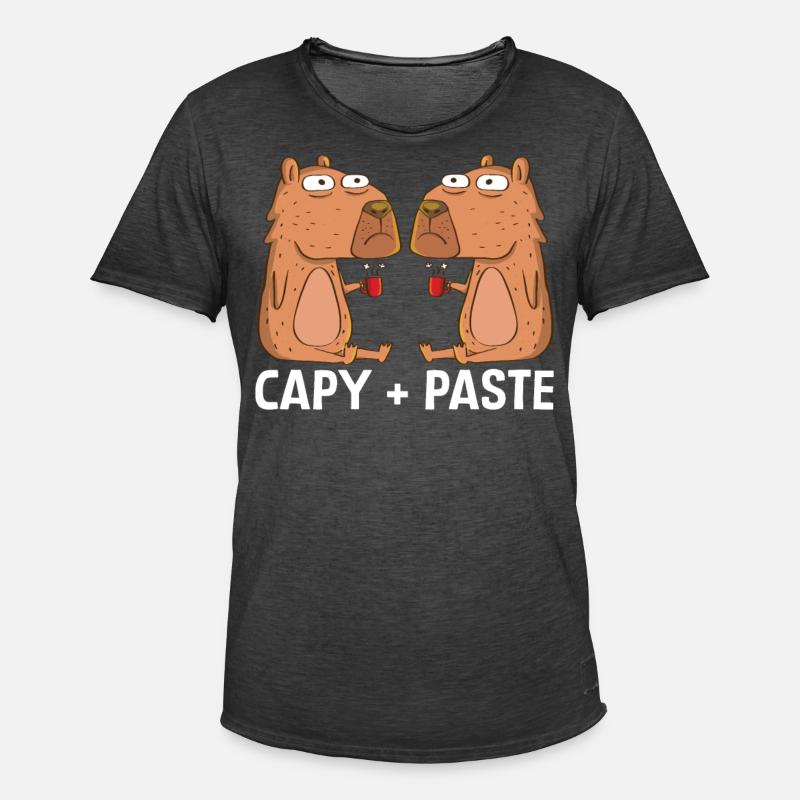 Programmierer Wombat Software Computer PC - Männer Vintage T-Shirt - Vintage Schwarz