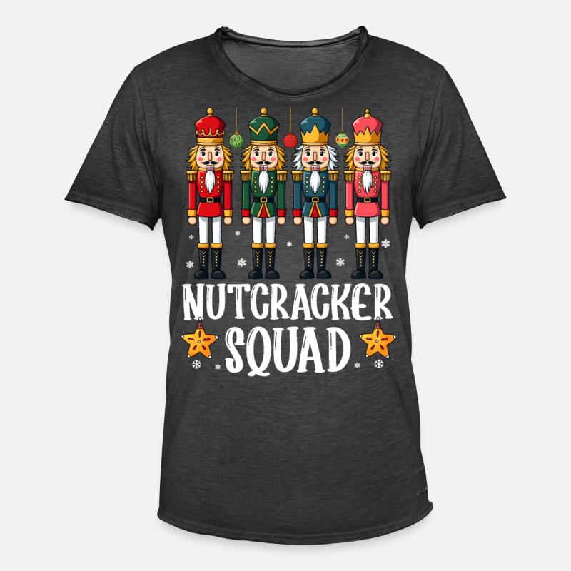 Nutcracker Squad - Männer Vintage T-Shirt - Vintage Schwarz