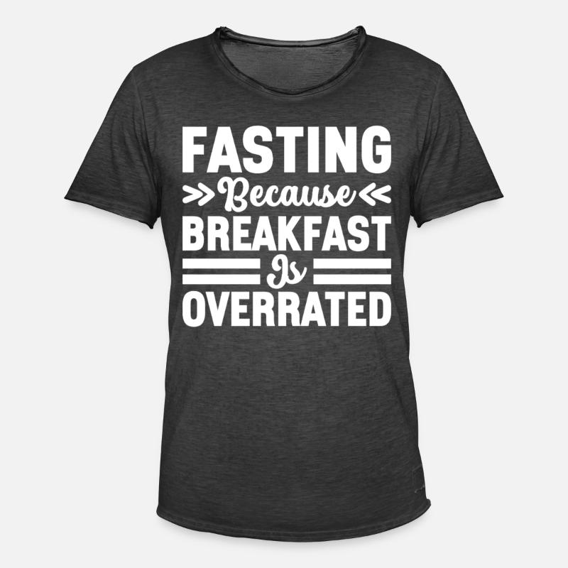 Intermittent fasting Intermittent fasting - Men's Vintage T-Shirt - washed black