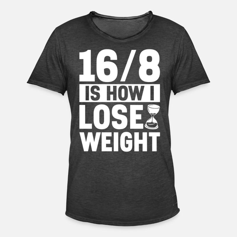 Intermittent fasting Intermittent fasting - Men's Vintage T-Shirt - washed black