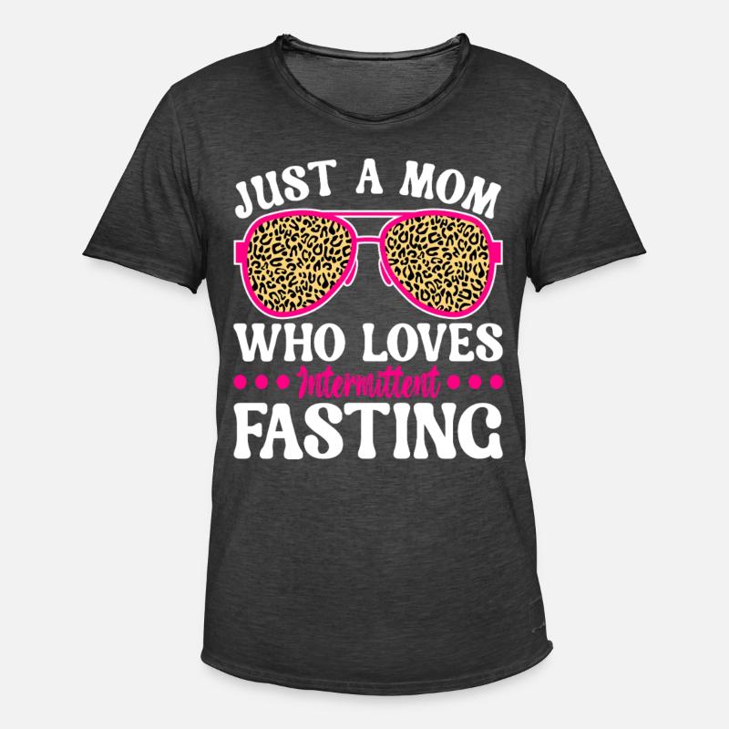 Intermittent fasting Intermittent fasting - Men's Vintage T-Shirt - washed black
