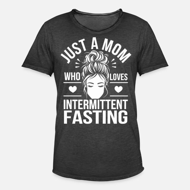 Intermittent fasting Intermittent fasting - Men's Vintage T-Shirt - washed black