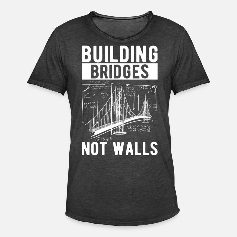 Bridge Engineer Bridge Construction - Men's Vintage T-Shirt - washed black