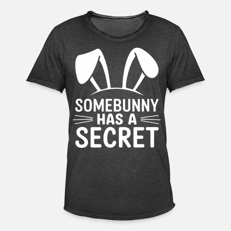 Funny Easter Bunny Easter Saying - Men's Vintage T-Shirt - washed black