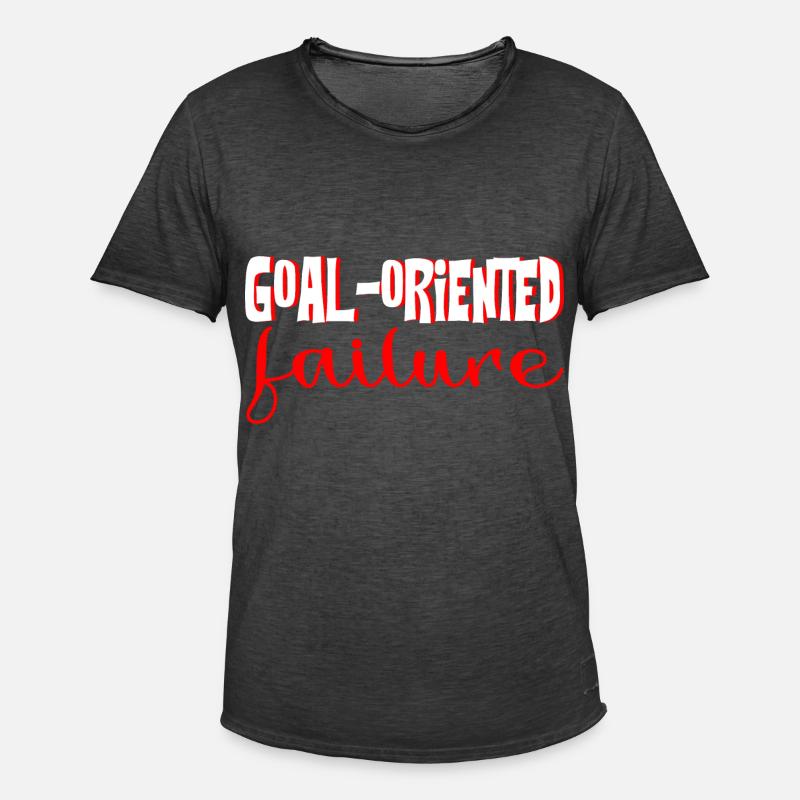 Goal Oriented Failure 4 - Männer Vintage T-Shirt - Vintage Schwarz