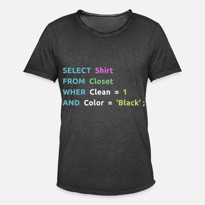 Nerd Computer Computerarbeit Coder Geschenkidee - Männer Vintage T-Shirt - Vintage Schwarz