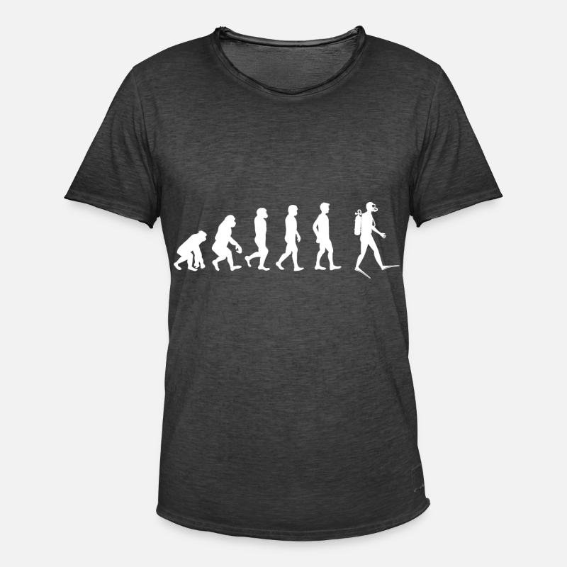 Diver Evolution - Men's Vintage T-Shirt - washed black