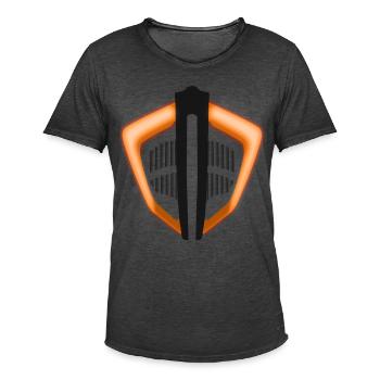 Motorrad Maske 1290 - Männer Vintage T-Shirt - Vintage Schwarz - Vorne