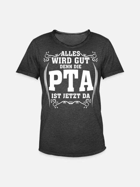 Die PTA ist da Apotheke - Männer Vintage T-Shirt - Vintage Schwarz