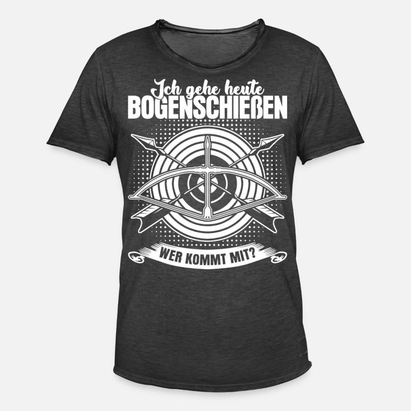 3D Bogensport Langbogen Compoundbogen - Männer Vintage T-Shirt - Vintage Schwarz